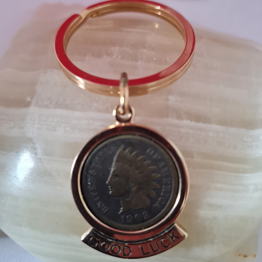 key chain Indian head